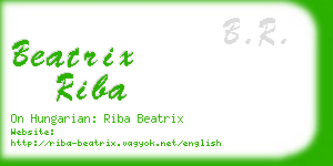 beatrix riba business card